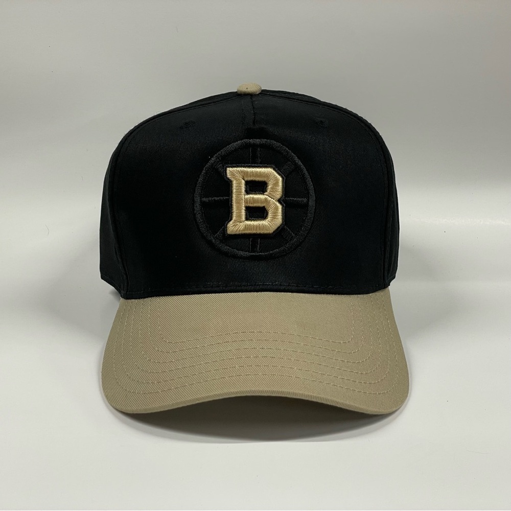 Boston Bruins black and tan hat